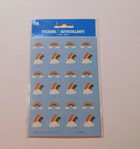 Rainbow Rainbows 96 Stickers Autocollants 4 Stickerfitti Sheets Sealed Package - Picture 1 of 1