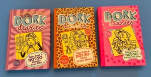 Lot of 3 DORK DIARIES ~Hardcover 8, 9, 10 ~ Rachel Renee Russell - Picture 1 of 16