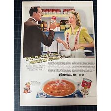 Vintage 1940s Campbell’s Soup Print Ad