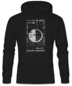 Tarot The Moon Hoodie Kapuzenpullover Card Symbol Logo Der Mond Karte Karten - Picture 1 of 1