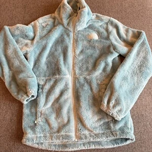The North Face Jacket Girls Medium (10/12)  Blue Osito Fleece Full Zip Spring - Picture 1 of 8