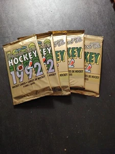 5 Pack Lot - 1992 O-Pee-Chee Premier NHL Hockey Cards Packs - Sealed - Picture 1 of 2