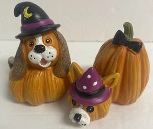 Costume Halloween Cani Zucca 3”Figurina 2pz - Foto 1 di 5