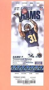 Tennessee Titans @ St.Louis Rams 2013 MINT ticket stub Cortland Finnegan photo A - Picture 1 of 1