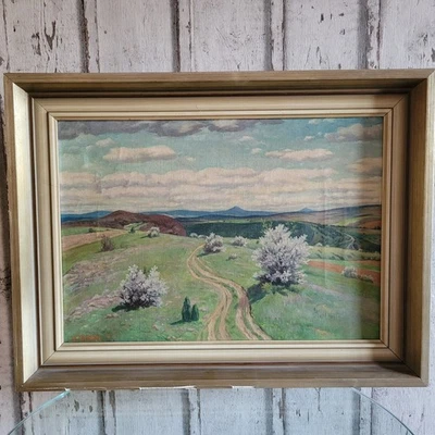 F. Goebs Eifel Gemälde Eifelmaler Siebengebirge - Bild 1 von 4