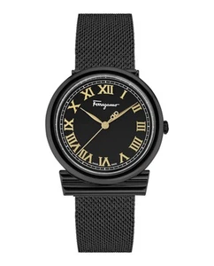 Ferragamo Womens Gancini Black 34mm Bracelet Fashion Watch - Picture 1 of 4