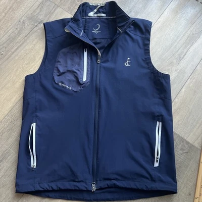 Zero Restriction Navy Blue Golf Vest Men’s Large  With Golf Logo - Image 1 of 4