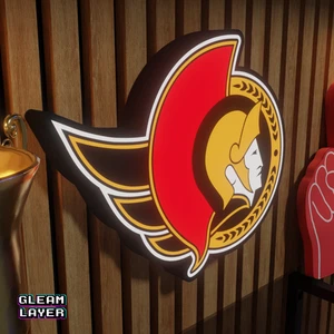 Ottawa Senators Led Light Box NHL Sports Bar Light Display Wall Sign - Picture 1 of 5