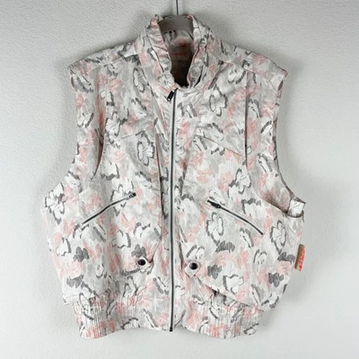 Free People Movement Vest Jacket Womens Large Floral Full Zip Utility NEW $118 - Image 1 of 4