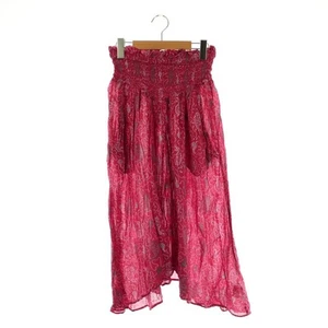 Isabel Marant Etoile Rosa Algodón Asimétrico Hasta la Rodilla Falda 34 Para Mujer - Imagen 1 de 7