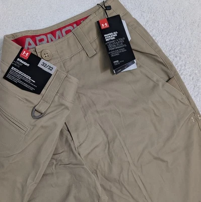 NUEVO UNDER ARMOUR Pantalones de Golf para Hombre 32X32 Rectos Elásticos W32 L32 Nuevos con Etiquetas Foto 1 de 4