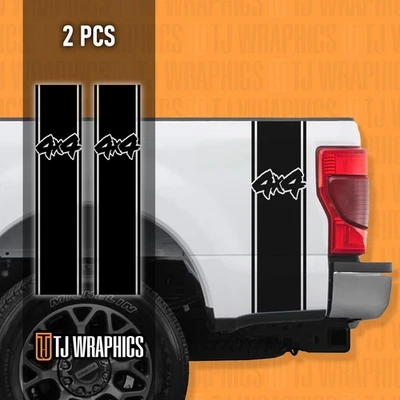 Calcomanía a rayas laterales para caja de camioneta 4x4 2 piezas para Ram Ford F150 Toyota Chevy. Foto 1 de 4