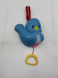 Fisher Price 1968 Blue Bird Music Box Vintage, Small Baby Musical Toy Works! - Picture 1 of 4
