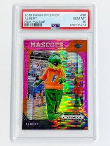 2019 Panini Prizm Draft Picks Mascots Pink Pulsar Prizm #36 Albert Gator PSA 10 - Picture 1 of 2