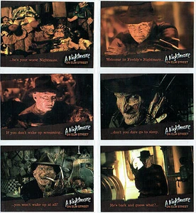 A NIGHTMARE ON ELM STREET COMPLETE SET OF SIX PROMOTION CARDS NMP1-NMP6 - Bild 1 von 1
