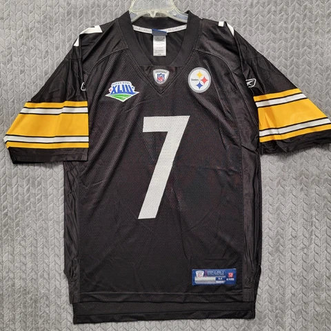 Pittsburgh Steelers B. Roethlisberger Reebok NFL Super Bowl XLIII Jersey Medium Cover