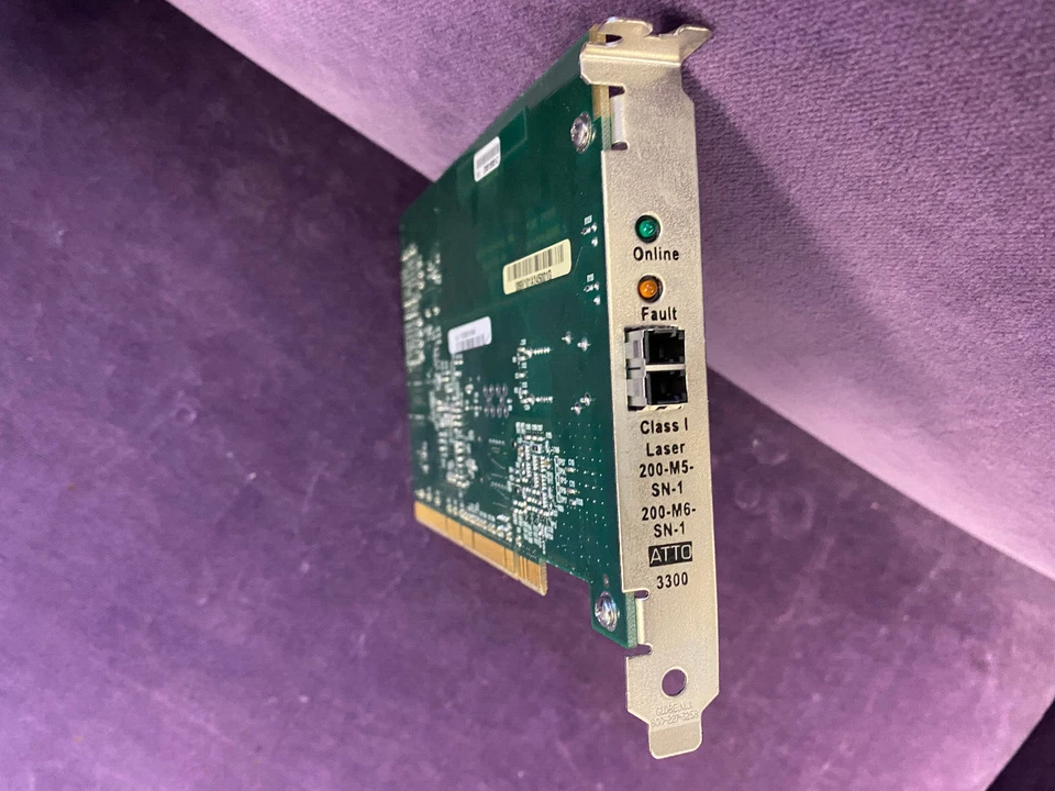ATTO FC 3300 2gb  laser 200-M5-SN-1 200-M6-SN-1  PCIX Fiberchannel - Image 1 of 1