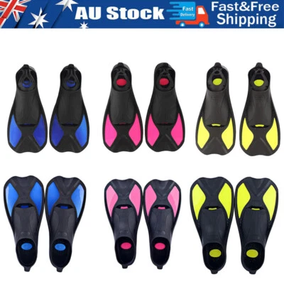 Adults Kids Snorkeling Diving Swimming Fins Flexible Submersible Foot Flippers - image 1 of 4