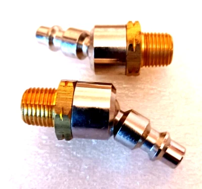 ITT SWIVEL 1/4" HOSE COUPLING MALE 2 pc. AIR COMPRESSOR QUICK CONNECT