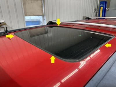 06-10 HUMMER H3 SLIDING SUN MOON ROOF GLASS WINDOW ONLY - Image 1 of 4