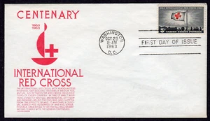 1963 International Red Cross 100th (Scott 1239) - Red Anderson FDC NT341 - Picture 1 of 1