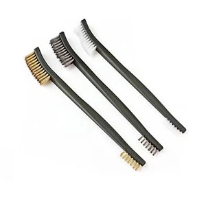 3x Reinigungsbürsten + Minikopf - Kupfer Eisen Nylon Bürste 3D Druck Modellbau - Bild 1 von 3