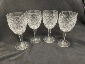 Waterford Crystal Comeragh 7" Wine Glasses Goblets Set of 4 MINT - vintage - Picture 1 of 6
