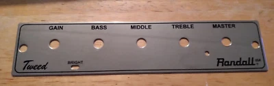 New Randall Tweed Face Plate Cover for Control Panel for  modular Amplifier - Image 1 of 2