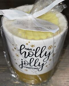 Variety Wholesales Candle Lantern Holder Holly Jolly Christmas Wax Warmer - New