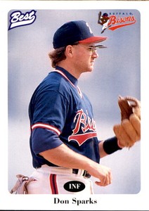 1996 Buffalo Bisons Best #20 Don Sparks Long Beach California CA Baseball Card