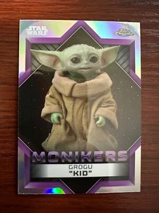 GROGU "KID" 2023 Topps Chrome Star Wars Monikers M-7 - Picture 1 of 1