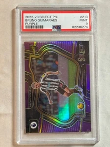 2022-23 Panini Select Premier League Field Purple Bruno Guimaraes RC /135 PSA 9 - Picture 1 of 2