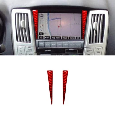 Sistema de navegación de fibra de carbono rojo para LEXUS RX330 2004-2006 350 2006-2009 Foto 1 de 4