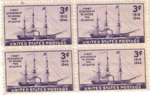 United States 3¢ Steamship Savannah Postage Stamp #923 x 100 Singles - Picture 1 of 1