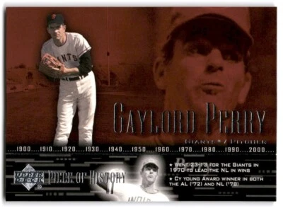 2002 Upper Deck Piece Of History - #71 Gaylord Perry - Image 1 of 2