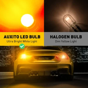 2X AUXITO T20 7443 7440 LED SIGNAL TURN INDICATOR BULB AMBER WHITE RED CANBUS - Picture 1 of 91