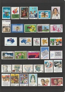 Australia años 70'a y 80: Bonito lote de 33 estampillas decimales como nuevas nunca montadas. - Imagen 1 de 1