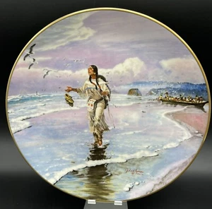 GORHAM 11" Lewis and Clark "Sacajawea at the Big Water " Collector Plate 0837 - Picture 1 of 6