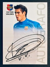 2004-05 Panini Megacracks Barca Autografo # 67 Victor Valdes Barcelona card