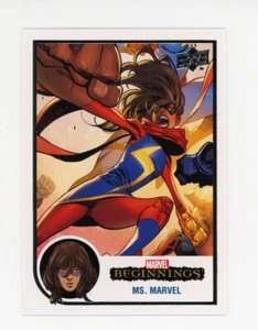 2022 Upper Deck Marvel Beginnings #169 MS MARVEL Trading Card WHITE BORDER - Picture 1 of 1