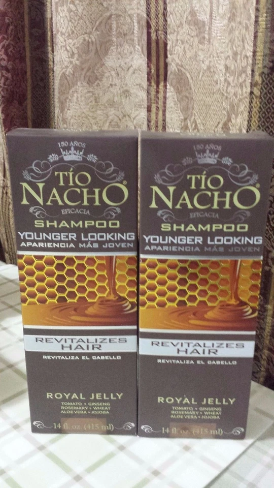 2x Tio Nacho Younger Looking Royal Jelly Shampoo 14 Oz