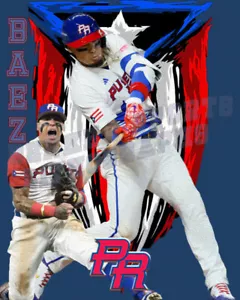 WBC Puerto Rico Lithographiedruck von Javier Báez 2023 - Bild 1 von 1