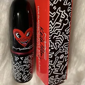 Keith Haring MAC VIVA GLAM LIMITED EDITION - Red Haring Lipstick Discontinued! - Picture 1 of 12