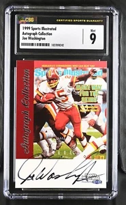 1999 Fleer Sports Illustrated - Joe Washington - Redskins - CSG 9 Mint / Auto 10 - Picture 1 of 2