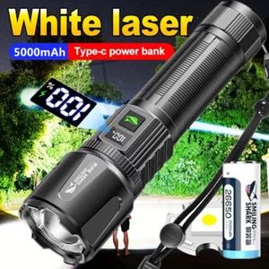Super Bright 990000LM LED Flashlight Tactical Light Torch USB Rechargeable Lamp - Picture 1 of 6