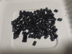 800pcs 8mm x 5mm WOODEN Tube Column Hole 2mm Spacer Beads - Jet Black X10 - Picture 1 of 1