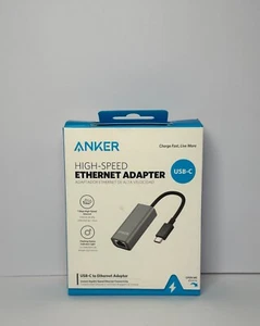 Anker USB-C to Ethernet RJ45 Gigabit Adapter MacBook iPad Pro ChromeBook XPS - Picture 1 of 1
