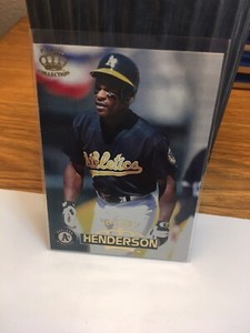 RICKEY HENDERSON 1996 PACIFIC COLLECTION #396 OF A'S