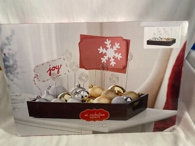 St. Nicholas Square Holiday Clip Box & Photo & Note Holder New In Box - Image 1 of 4
