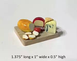 Casa delle bambole in miniatura scala 1:12 - FORMAGGIO E TAVOLA DEL PANE - Foto 1 di 1